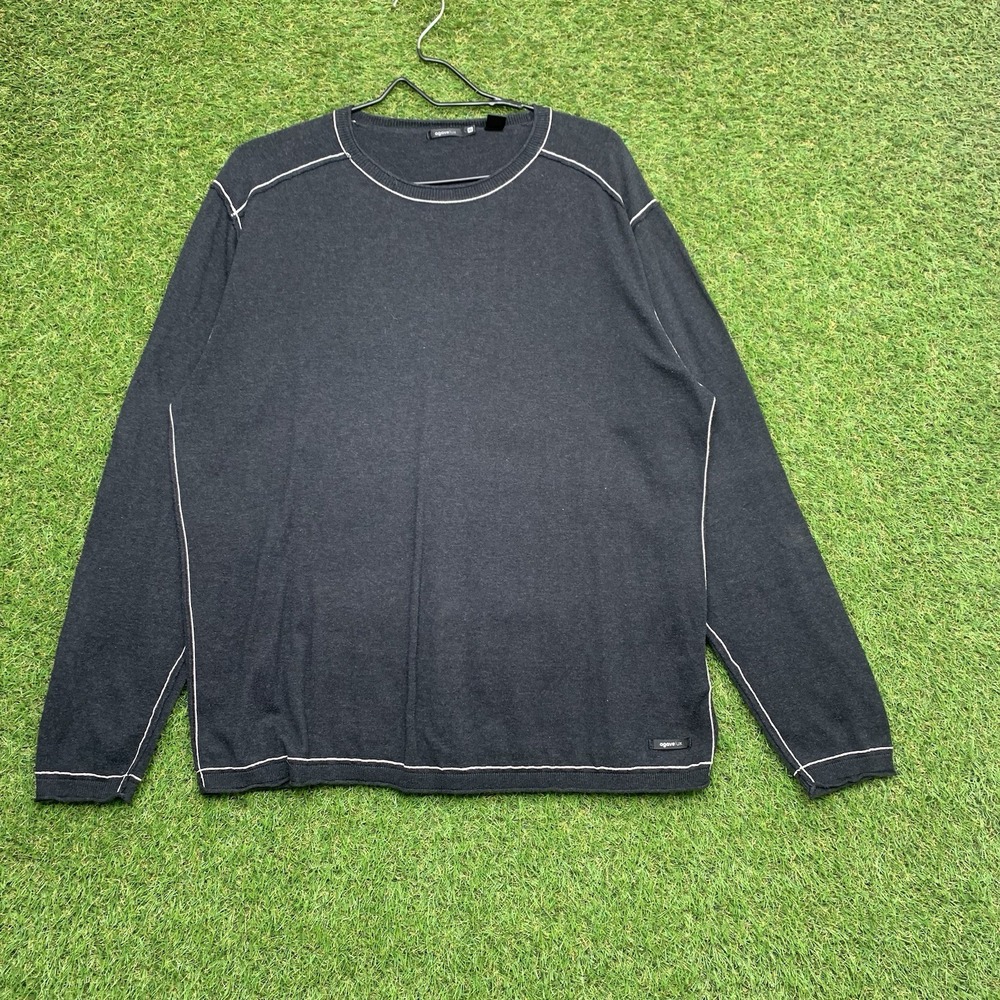 Agave Sweatshirt Mens XL Sweater Dark Grey Basic Lux Full Cut Desperado Supima